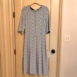 H&M Dress, sz M, Black and White Midi length.